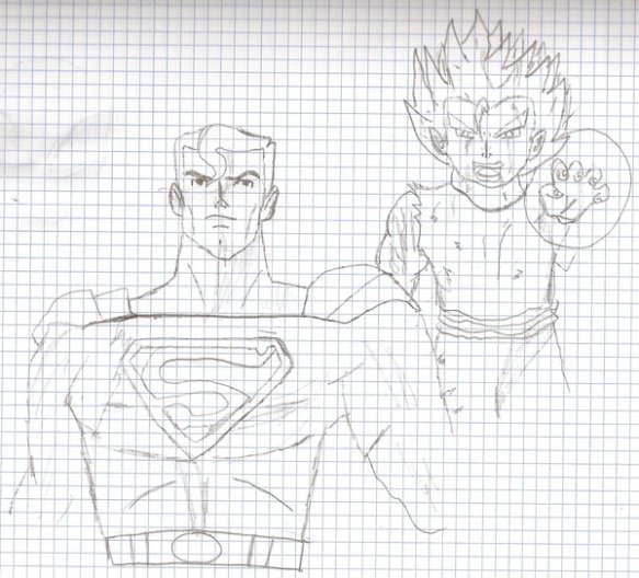 Superman_and_Gohan_by_SuperPJ