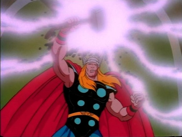 Thor_Charges_Mjolnir