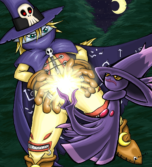 Wizardmon and Mismagius