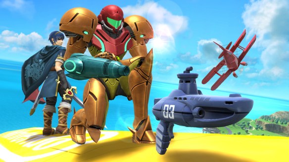 Marth and Samus can's use Steel Diver anymore