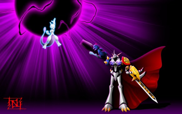Omnimon and Mewtwo