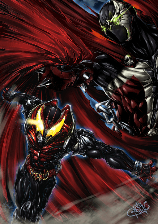 Kamen Rider Kiva vs Spawn
