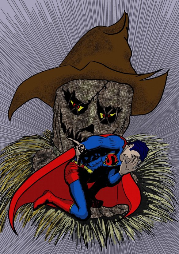 Superman_vs_Scarecrow_by_mdmodeler