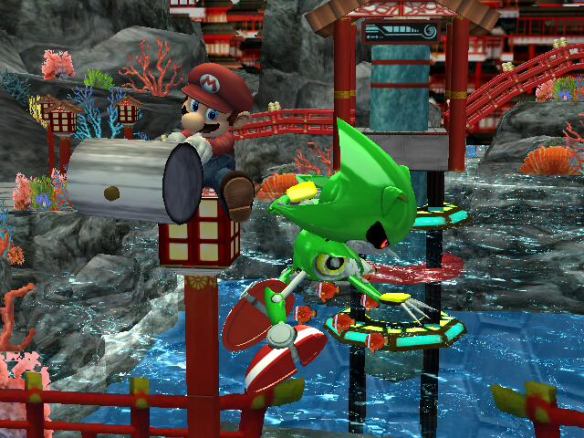 smbz_mario_vs_emerald_metal_sonic_by_weegeeish-d4qaf05