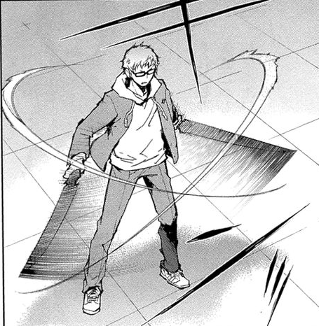 Shiho_using_his_demon_weapon_for_the_first_time